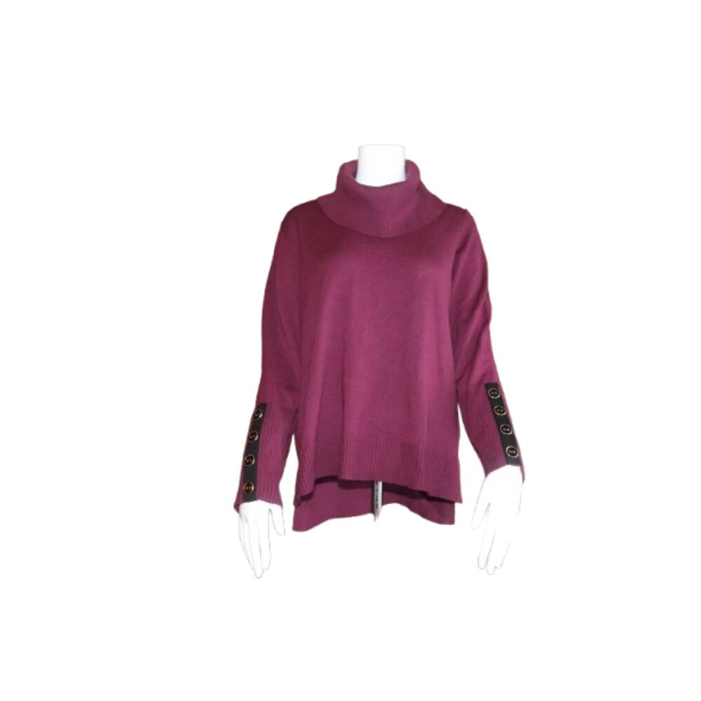 Melissa Paige Burgundy Cowl Neck Sweater Size XL